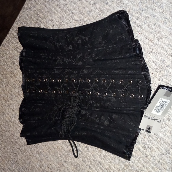 Authentic Brocade Overbust Corset - Picture 3 of 5